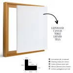 Schattenfugenrahmen 20mm Karamell Eiche – Bild 3