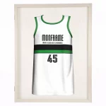 Trikotrahmen TeamFrame Weiß-Grün / Hintergrund: Weiß – Bild 4