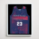 Trikotrahmen ClassicFrame Weiß / Hintergrund: Schwarz – Bild 3