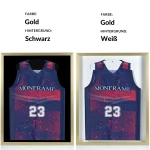 Trikotrahmen ClassicFrame Gold / Hintergrund: Weiß – Bild 4