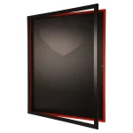 Trikotrahmen TeamFrame Schwarz-Rot / Hintergrund: Schwarz – Bild 7