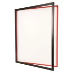 Trikotrahmen TeamFrame Schwarz-Rot / Hintergrund: Weiß – Bild 7