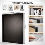 Trikotrahmen ClassicFrame Gold / Hintergrund: Schwarz – Bild 6