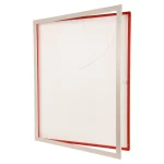 Trikotrahmen TeamFrame Weiß-Rot / Hintergrund: Weiß – Bild 7