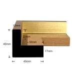 Schattenfugenrahmen 20mm Gold – Bild 7