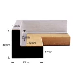 Schattenfugenrahmen 20mm Silber – Bild 7